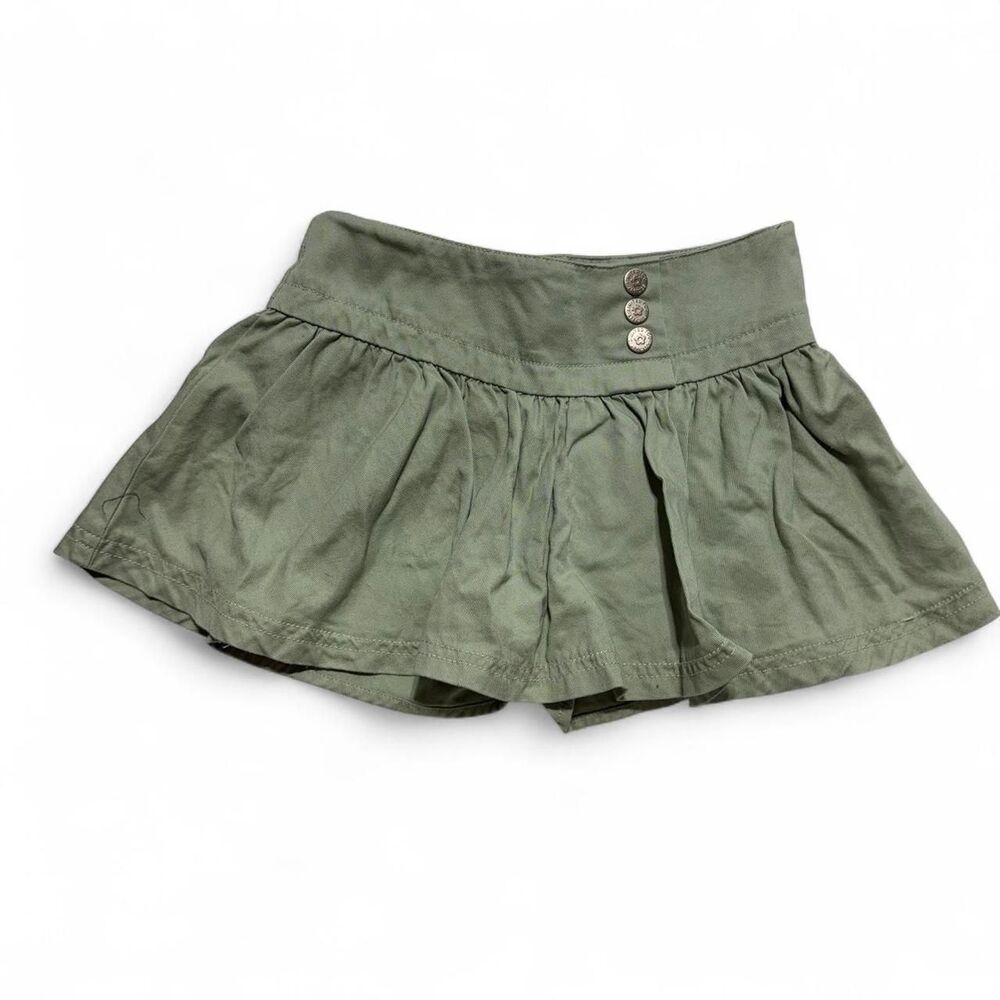 Vintage Limited Too‎ Sage Green Cotton Twill Pleated Skort 6
